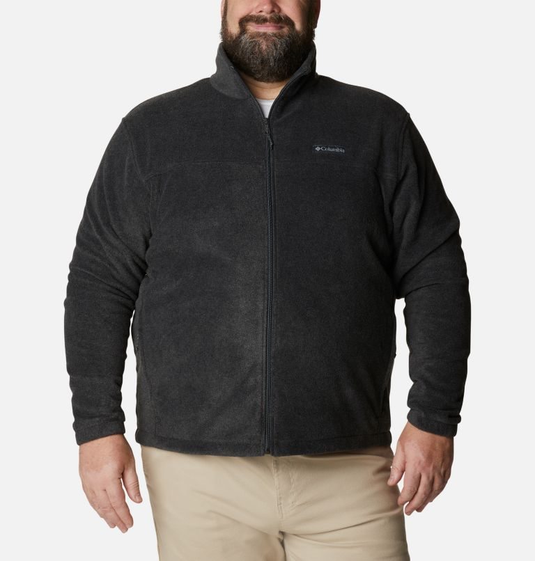 Men\'s Columbia Steens Mountain 2.0 Full Zip Fleece Jackets Black | Plus Size CA-F41L6